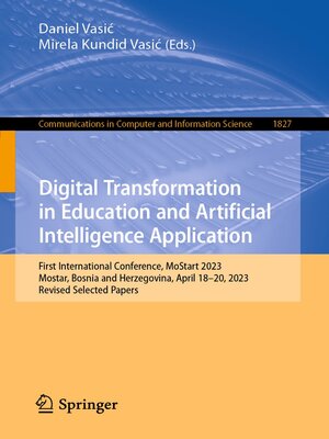 cover image of Digital Transformation in Education and Artificial Intelligence Application